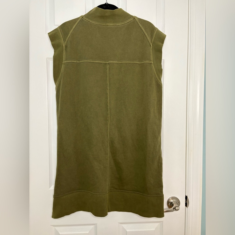 Daily Practice by Anthropologie Meru Mini Dress w/ Pockets Olive Green Medium? - Picture 6 of 8